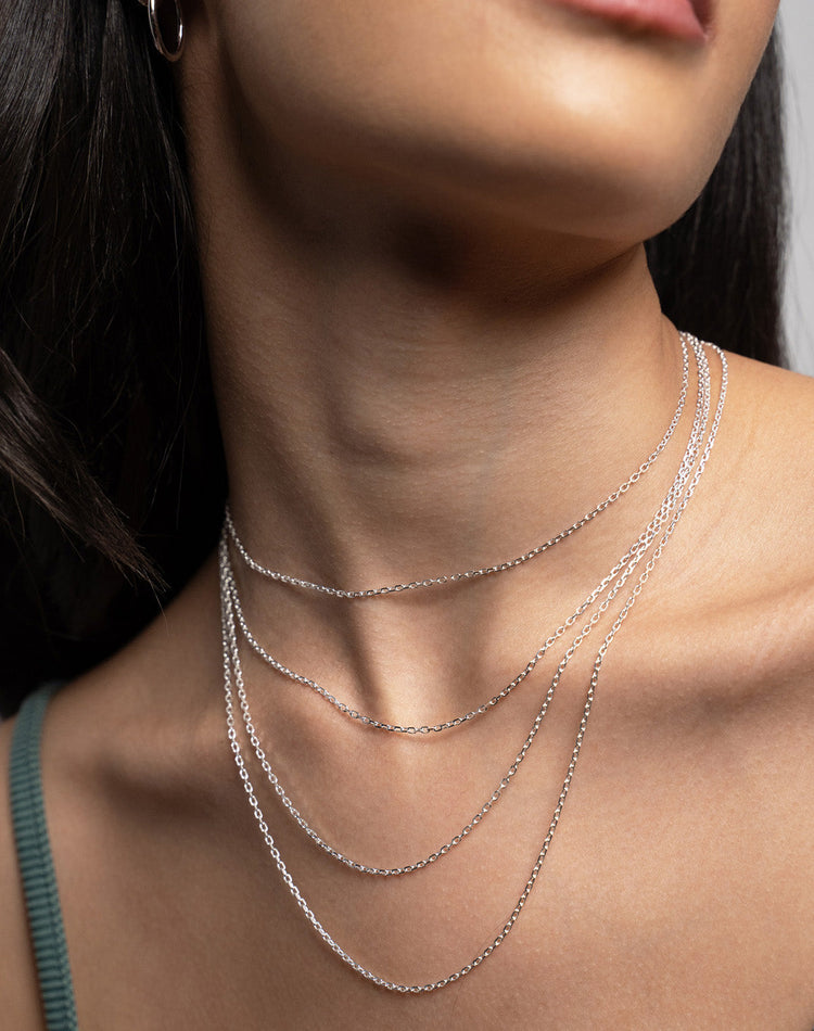 Simple Silver Necklace Chain